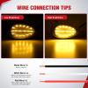 imageNilight 25 Inch Oval Side Marker Clearance Light 2 LED 8 Pack White Lens Red Light 80LM High Lumen Waterproof Surface Mount 12V Direct Wire for Truck Trailer Boat RV SemiAmberUniversal 6inch Teardrop