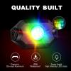imageNilight 2PCS 3FT RGB LED Whip Light and 6 PCS Rock Lights Combo Remote App Control wDIY Chasing Patterns Stop Turn Reverse Modes Safety Antenna Whips for ATV UTV Polaris RZR Canam Dune Buggy Jeep