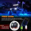 imageNilight 2PCS 3FT RGB LED Whip Light with Spring Base and 6 PCS Rock Lights Combo Remote App Control wDIY Chasing Patterns Turn Signal Brake Reverse Antenna Lighted Whips for ATV UTV Polaris RZR Jeep3FT  6Pcs Rock Lights