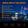 imageNilight 2PCS 3FT RGB LED Whip Light with Spring Base and 6 PCS Rock Lights Combo Remote App Control wDIY Chasing Patterns Turn Signal Brake Reverse Antenna Lighted Whips for ATV UTV Polaris RZR Jeep4FT 2PCS