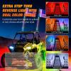 imageNilight 2PCS 3FT RGB LED Whip Light with Spring Base and 6 PCS Rock Lights Combo Remote App Control wDIY Chasing Patterns Turn Signal Brake Reverse Antenna Lighted Whips for ATV UTV Polaris RZR Jeep3FT  8Pcs Rock Lights