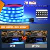 imageNilight 2PCS 70 Inch Emergency Strobe Light Strip 1125 LED Running Board Lights Red White Flexible Side Flashing Warning Caution Safety Waterproof for Truck Construction Vehicles PickupBlue
