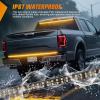 imageNilight 49 Inch Emergency Strobe Light Strips with Controller 288LED Flashing Warning Hazard Safety Rear Window Tailgate Lights for Truck Trailer Construction Plow Pickup Tow SUV Vehicles Red White48 Tailgate Strobe Amber
