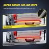 imageNilight 49 Inch Emergency Strobe Light Strips with Controller 288LED Flashing Warning Hazard Safety Rear Window Tailgate Lights for Truck Trailer Construction Plow Pickup Tow SUV Vehicles Red White48 Aluminum Frame Tailgate Light Bar