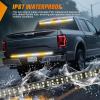 imageNilight 49 Inch Emergency Strobe Light Strips with Controller 288LED Flashing Warning Hazard Safety Rear Window Tailgate Lights for Truck Trailer Construction Plow Pickup Tow SUV Vehicles Red White48 Tailgate Strobe Amber White