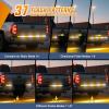 imageNilight 49 Inch Emergency Strobe Light Strips with Controller 288LED Flashing Warning Hazard Safety Rear Window Tailgate Lights for Truck Trailer Construction Plow Pickup Tow SUV Vehicles Red White49 Tailgate Strobe w Controller Amber White