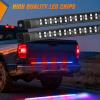 imageNilight 49 Inch Emergency Strobe Light Strips with Controller 288LED Flashing Warning Hazard Safety Rear Window Tailgate Lights for Truck Trailer Construction Plow Pickup Tow SUV Vehicles Red White49 Tailgate Strobe w Controller Red Blue