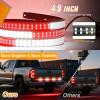 imageNilight 49 Inch Emergency Strobe Light Strips with Controller 288LED Flashing Warning Hazard Safety Rear Window Tailgate Lights for Truck Trailer Construction Plow Pickup Tow SUV Vehicles Red White49 Tailgate Strobe w Controller Red White
