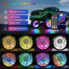 imageNilight 4PCS 17inch Double Row LED Wheel Ring Lights Pure White with Wiring Harness Kit Rocker Switch Control Dual Row for Car Van SUV TruckDream ColorDouble Row