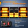 imageNilight 4PCS 24LED Emergency Strobe lights 12V 24V Amber Surface Mount Grille Hazard Safety Warning Light Sync Feature Side Flashing Marker Flash for Car Truck CampersAmber wController