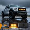imageNilight 4PCS 24LED Emergency Strobe lights 12V 24V Amber Surface Mount Grille Hazard Safety Warning Light Sync Feature Side Flashing Marker Flash for Car Truck CampersAmber