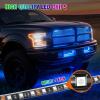 imageNilight 4Pcs 24inch LED Grille Lights 144 LEDs RGB Multi Color Exterior Lighting Kit with Sound Active Function and Wireless Remote Control for Cars Van SUV Truck