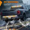 imageNilight 60 Inch Truck Tailgate Strobe Light Strip Tail Emergency Bar Rear Window Warning Lamp UltraBright Double Row 360 LED for Pickup Trailers Construction Vehicles Car SUV Blue White60 Tailgte Strobe Amber White
