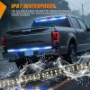 imageNilight 60 Inch Truck Tailgate Strobe Light Strip Tail Emergency Bar Rear Window Warning Lamp UltraBright Double Row 360 LED for Pickup Trailers Construction Vehicles Car SUV Blue White60 Tailgte Strobe Blue White