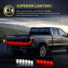 imageNilight 60 Inch Truck Tailgate Strobe Light Strip Tail Emergency Bar Rear Window Warning Lamp UltraBright Double Row 360 LED for Pickup Trailers Construction Vehicles Car SUV Blue White60 Tailgate Light Strip