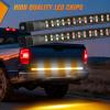 imageNilight 60 Inch Truck Tailgate Strobe Light Strip Tail Emergency Bar Rear Window Warning Lamp UltraBright Double Row 360 LED for Pickup Trailers Construction Vehicles Car SUV Blue White60 Tailgte Strobe w Controller Amber White