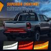 imageNilight 60 Inch Truck Tailgate Strobe Light Strip Tail Emergency Bar Rear Window Warning Lamp UltraBright Double Row 360 LED for Pickup Trailers Construction Vehicles Car SUV Blue White48 Tailgate Light Strip Quad Row