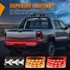 imageNilight 60 Inch Truck Tailgate Strobe Light Strip Tail Emergency Bar Rear Window Warning Lamp UltraBright Double Row 360 LED for Pickup Trailers Construction Vehicles Car SUV Blue White48 Tailgate Light Strip RedAmber Arrow