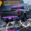 imageNilight 60 Inch Truck Tailgate Strobe Light Strip Tail Emergency Bar Rear Window Warning Lamp UltraBright Double Row 360 LED for Pickup Trailers Construction Vehicles Car SUV Blue White60 Tailgte Strobe Red Blue