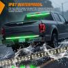 imageNilight 60 Inch Truck Tailgate Strobe Light Strip Tail Emergency Bar Rear Window Warning Lamp UltraBright Double Row 360 LED for Pickup Trailers Construction Vehicles Car SUV Blue White60 Tailgte Strobe Green White