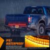 imageNilight 60 Inch Truck Tailgate Strobe Light Strip Tail Emergency Bar Rear Window Warning Lamp UltraBright Double Row 360 LED for Pickup Trailers Construction Vehicles Car SUV Blue White48 Tailgate Light Strip Quad Row