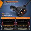 imageNilight 60 Inch Truck Tailgate Strobe Light Strip Tail Emergency Bar Rear Window Warning Lamp UltraBright Double Row 360 LED for Pickup Trailers Construction Vehicles Car SUV Blue White60 Tailgte Strobe Amber