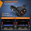 imageNilight 60 Inch Truck Tailgate Strobe Light Strip Tail Emergency Bar Rear Window Warning Lamp UltraBright Double Row 360 LED for Pickup Trailers Construction Vehicles Car SUV Blue White60 Tailgte Strobe Blue