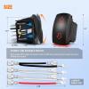 imageNilight 7 Pin Rocker Switch Jumper Wires Set for 7Pin Toggle OnOff Rocker Switch Wiring fot Automotive Polaris Ranger RZR ATV Console Switch Install 1 Set Switch Not IncludedARROWS 7PIN Red