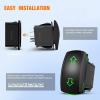 imageNilight 7 Pin Rocker Switch Jumper Wires Set for 7Pin Toggle OnOff Rocker Switch Wiring fot Automotive Polaris Ranger RZR ATV Console Switch Install 1 Set Switch Not IncludedARROWS 7PIN Green