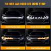 imageNilight 79Inch LED Hood Strip White Dynamic Startup DRL Sequential Amber Turn Signal Waterproof for Cars SUVs amp TrucksAmber White