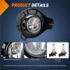imageNilight Fog Light Assembly Compatible with 2010 2011 2012 2013 2014 2015 2016 2017 2018 2019 Nissan Frontier 20052015 Nissan Xterra Bumper Driving Lamps Driver and Passenger Side20052009 Frontier20052012 Pathfinder