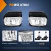 imageNilight Fog Light Assembly Compatible with 2019 2020 2021 2022 2023 Chevrolet Silverado 1500 20202023 Chevy Silverado 2500HD 3500HD Smoke Lens Driver and Passenger SideSilverado 20032006 Clear