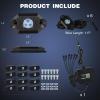 imageNilight RGB LED Rock Lights Kit 6 PCS Underglow Multicolor Neon Light Pod with Magnetic Base Bluetooth App Control Flashing Music Mode IP68 Wheel Well Light for Truck ATV UTV RZR SUV