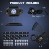imageNilight RGB LED Rock Lights Kit 8 PCS Underglow Multicolor Neon Light Pod with Magnetic Base Bluetooth App Control Flashing Music Mode IP68 Wheel Well Light for Truck ATV UTV RZR SUV