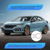 imageNilight Window Rain Guards Smoke Tint Car Window Shade for RainSnow Reduce Wind Noise Car Wash SafeHonda Civic Hatchback 20162021