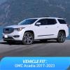 imageNilight in Channel Rain Guards Smoke Tint Reduce Wind NoiseGMC Acadia 20172023