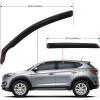 imageNilight in Channel Rain Guards Smoke Tint Reduce Wind NoiseHyundai Tucson 20162020