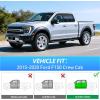 imageNilight inChannel Rain Guards for Ford F150 SuperCrew 2015 2016 2017 2018 2019 2020Window Visors Vent Deflectors Smoke Tinted Wind amp Rain Protection Car Wash Safe  4PCS
