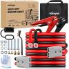 imageNilight 1 Gauge 25 Feet Heavy Duty Jumper Cables 900 Amp Booster Battery Cables with Permanent Installation kit and Quick Connect Plug Includes Carrying Bag for 12V amp 24V Cars SUVs and Trucks