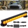 imageNilight 12LED Wireless Emergency Strobe Light Amber 14 Inch Magnetic Mount Mini Light Bar 12V Rooftop Powered Hazard Warning Flashing Lights for Car Truck Trailer Snow Plow Construction Vehicles