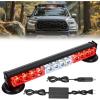 imageNilight 12LED Wireless Emergency Strobe Light Red White 14 Inch Magnetic Mount Mini Light Bar 12V Rooftop Powered Hazard Warning Flashing Lights for Car Truck Trailer Snow Plow Construction Vehicles