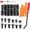imageNilight 240pcs Car Retainer Clips amp Fastener Remover with 12 Most Popular Sizes Auto Push Pin Rivets Set Door Trim Panel Clips for ToyotaGMFordHondaAcuraChrysler2 Years Warranty