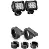 imageNilight 2PCS 4 Inch 18W Spot LED Light Bars Off Road Driving Fog Lights With OffRoad Light Mounting Bracket Horizontal Bar Tube Clamp 2 Years Warranty