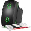 imageNilight 7 Pin Rocker Switch Jumper Wires Set for 7Pin Toggle OnOff Rocker Switch Wiring fot Automotive Polaris Ranger RZR ATV Console Switch Install 1 Set Switch Not IncludedARROWS 7PIN Green