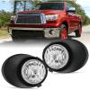 imageNilight Fog Light Assembly Compatible with 2007 2008 2009 2010 2011 2012 2013 Toyota Tundra 20082011 Toyota Sequoia wMetal Bumper Model Clear Lens Driver and Passenger Side