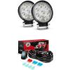 imageNilight LED Light Bar 2PCS 45Inch 27W Flood Driving Fog Light With 12V 5Pin Rocker Switch 16AWG Wiring Harness Kit2 Lead  2 Years Warranty