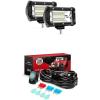 imageNilight LED Light Bar 2PCS 53Inch 72W Double Row 7200LM Flood Led Off Road Lights With 12V 5Pin Rocker Switch 16AWG Wiring Harness Kit2 Lead  2 Years Warranty