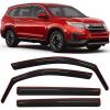 imageNilight Window Rain Guards Smoke Tint Car Window Shade for RainSnow Reduce Wind Noise Car Wash SafeHonda Pilot 20162022