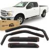 imageNilight in Channel Rain Guards Smoke Tint Reduce Wind NoiseFord F150 Raptor 20152020