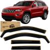 imageNilight in Channel Rain Guards for Wrangler JK 2007 2008 2009 2010 2011 2012 2013 2014 2015 2016 2017 2018 Unlimited 4Door Window Deflectors Vent Window VisorsGrand Cherokee 20112020